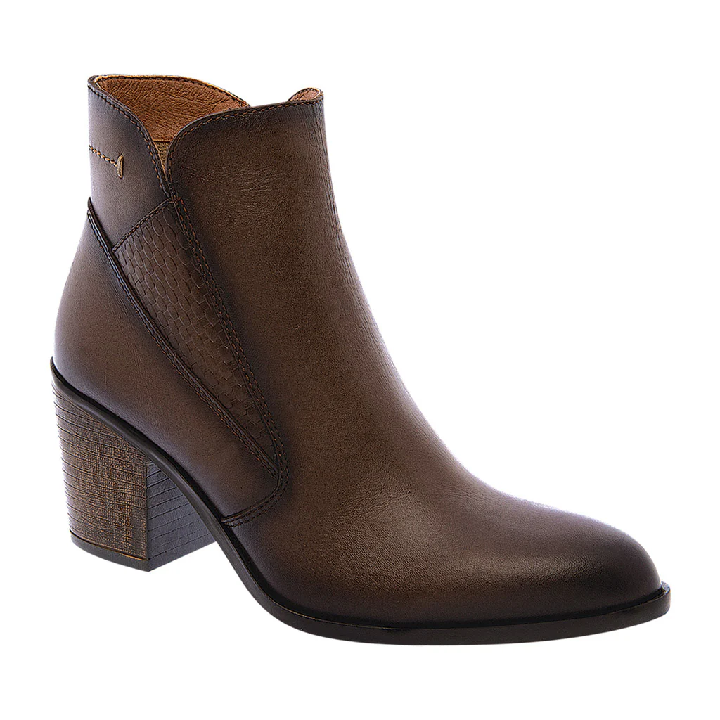 Botin Calzado Dama Verde Tabaco 7312 - Imagen 2