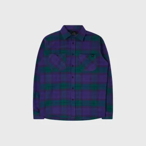 Edwin Millenium Shirt Ls Green Purple
