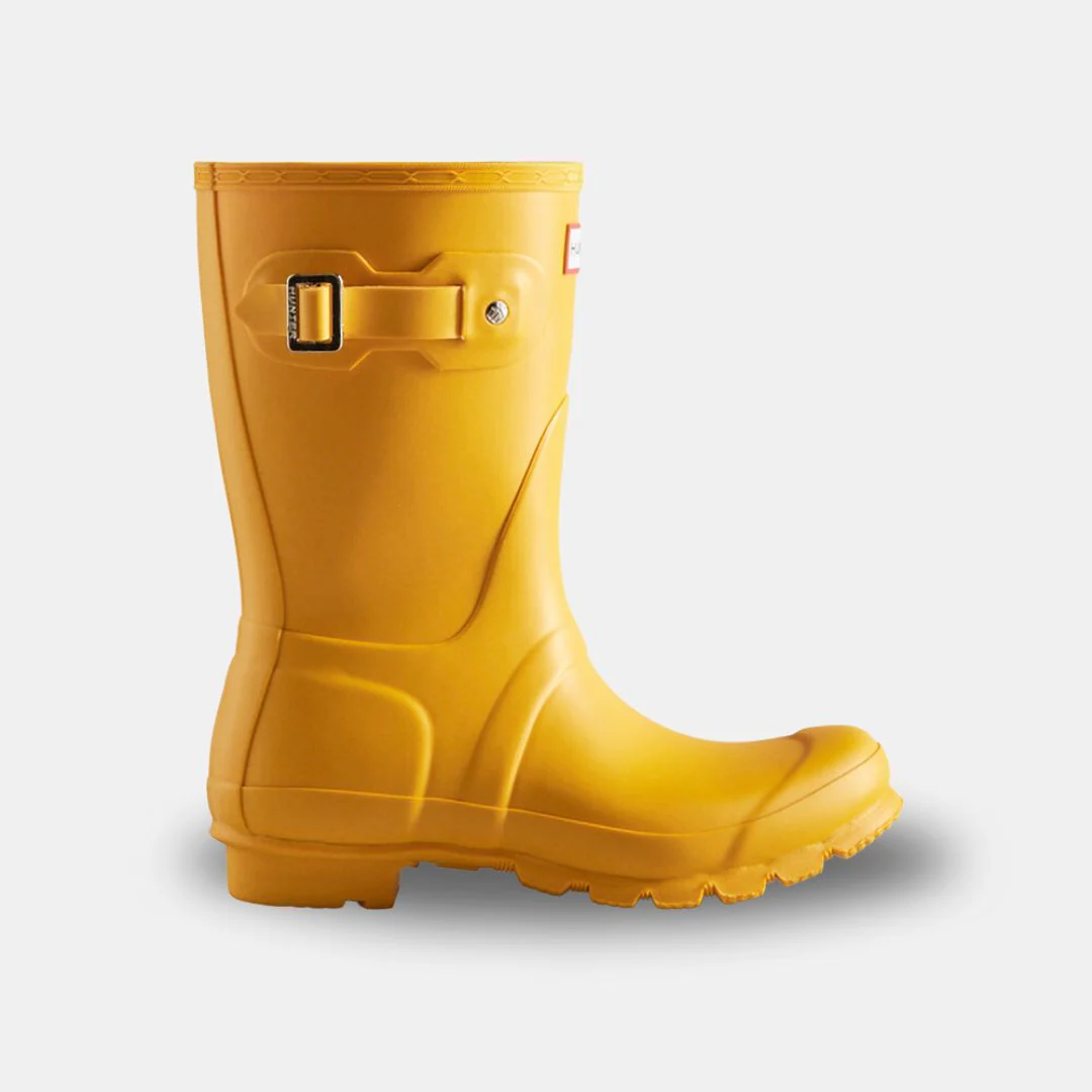 Hunter Original Wellington Short Boots Women's Yellow - Imagen 2