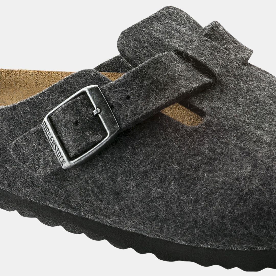 Birkenstock Boston Wool Unisex Anthracite - Imagen 7