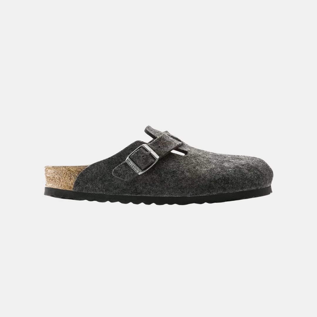 Birkenstock Boston Wool Unisex Anthracite - Imagen 2