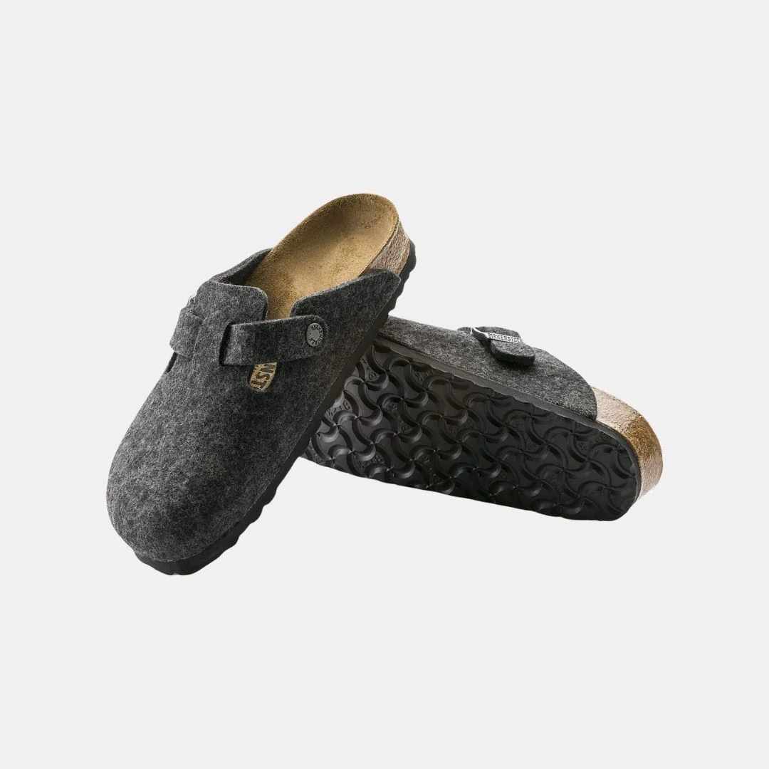 Birkenstock Boston Wool Unisex Anthracite - Imagen 5