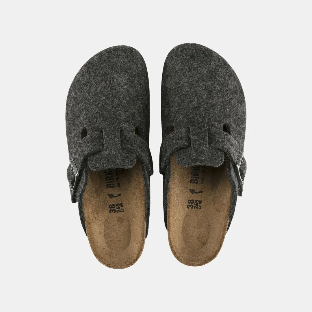 Birkenstock Boston Wool Unisex Anthracite - Imagen 3