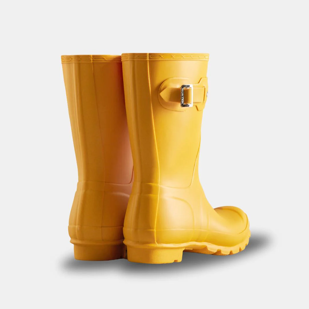 Hunter Original Wellington Short Boots Women's Yellow - Imagen 4