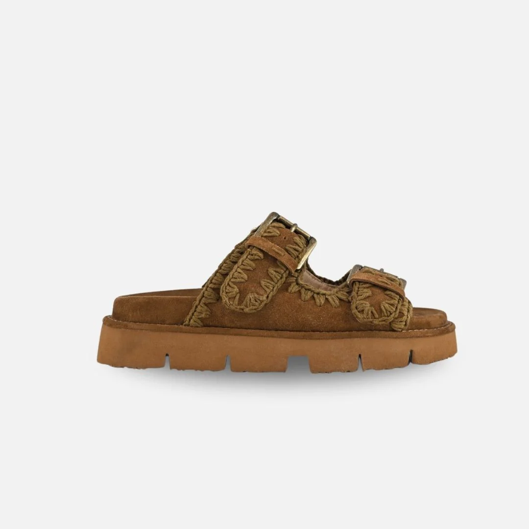 Mou Bio Sandal Two Bukless All Monochrome Nut Brown - Imagen 2