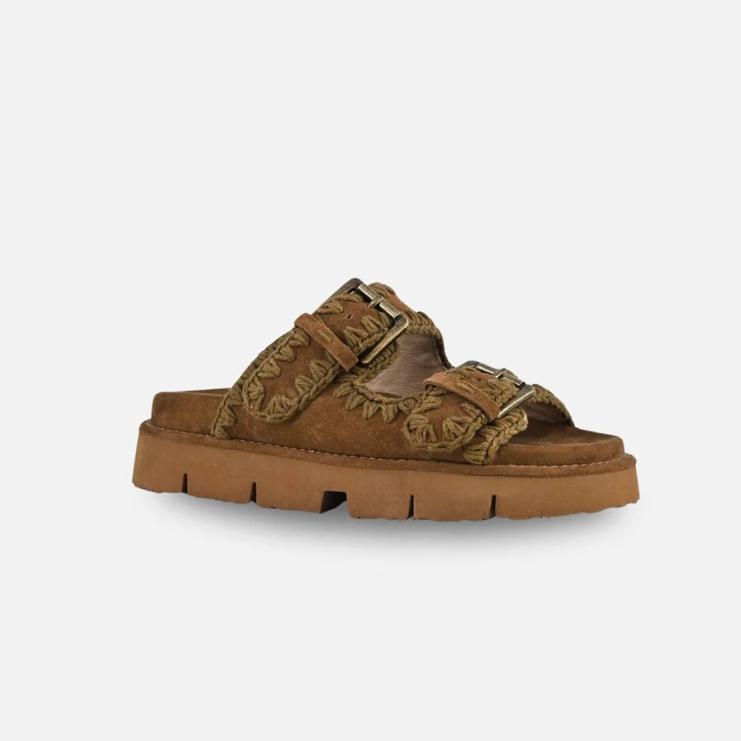 Mou Bio Sandal Two Bukless All Monochrome Nut Brown - Imagen 4