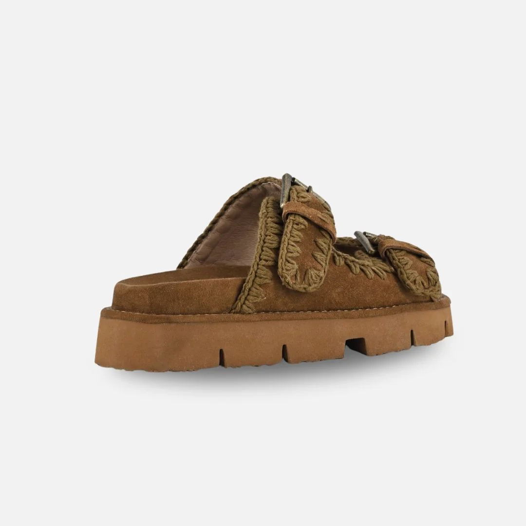 Mou Bio Sandal Two Bukless All Monochrome Nut Brown - Imagen 5