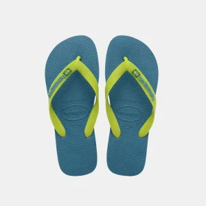 Havaianas Brasil Logo Men's Amazonite Blue