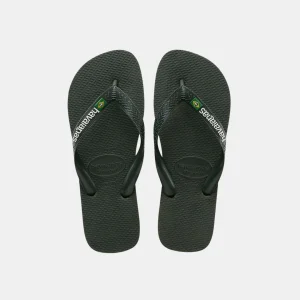 Havaianas Brasil Logo Men's Olive Green