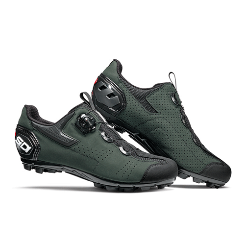 ZAPATILLAS SIDI PARA MONTAÑA GRAVEL NEGRO/VERDE OSCURO