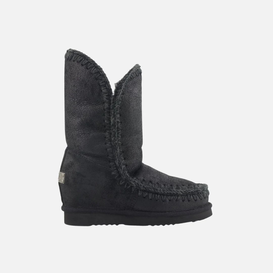 Mou Eskimo Inner Wedge Tall Cracked Black - Imagen 2