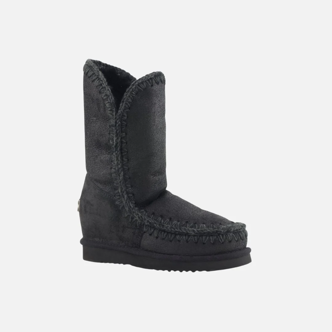 Mou Eskimo Inner Wedge Tall Cracked Black - Imagen 4