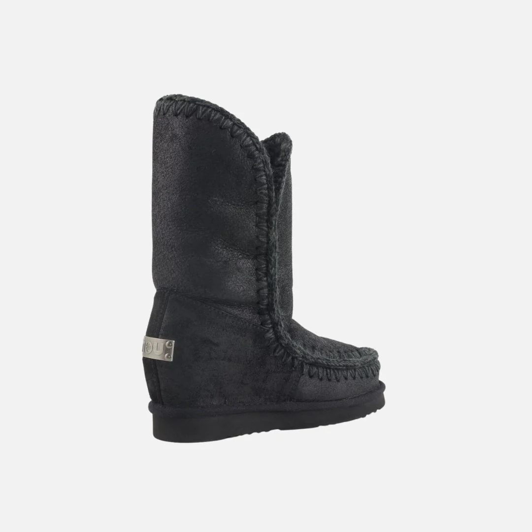 Mou Eskimo Inner Wedge Tall Cracked Black - Imagen 5