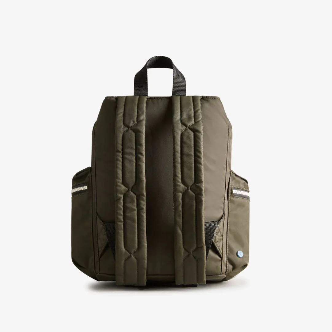 Hunter Nylon Mini Topclip Backpack Dark Olive - Imagen 3