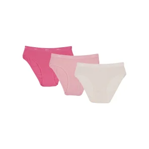 Juego de 3 bragas de nácar y rosa DIM Girl
