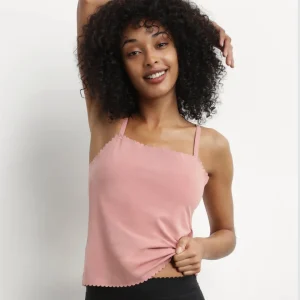 Camiseta de algodón elástico sin costuras Rosa Body Touch Easy