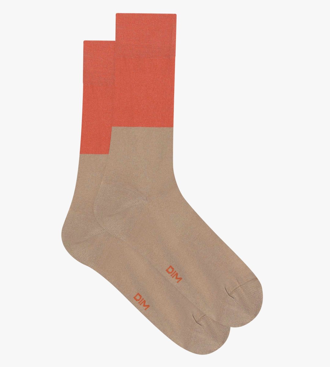 Calcetines de hombre de algodón efecto colourblock Praliné Dim Mode - Imagen 3