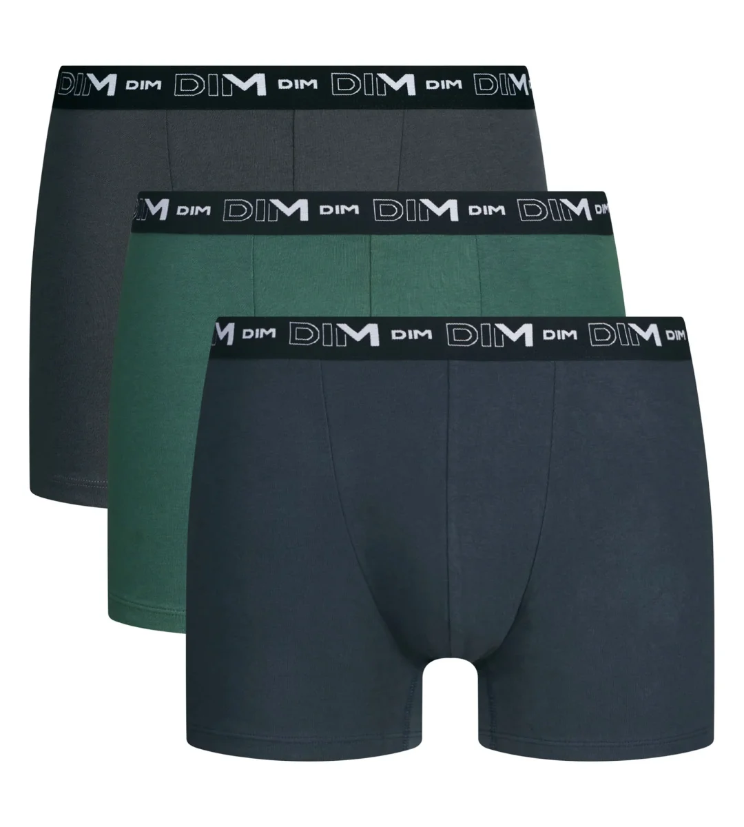Pack de 3 bóxers para hombre Vert Nébuleuse Dim Coton Stretch - Imagen 4