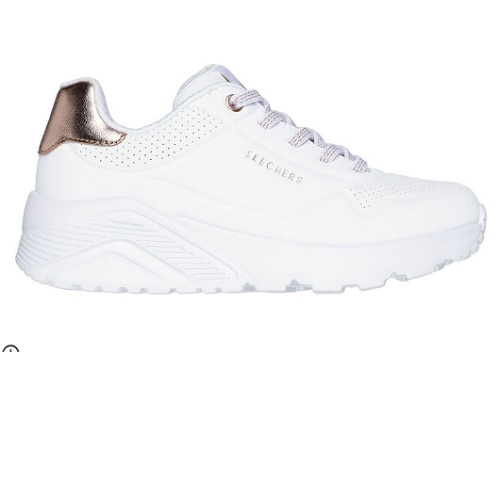 Zapatilla Skechers Uno Lite Blanco Oro - Imagen 2