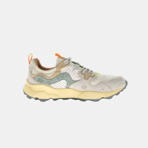 Flower Mountain Yamano 3 Uni Suede-Canvas Off White-Sage
