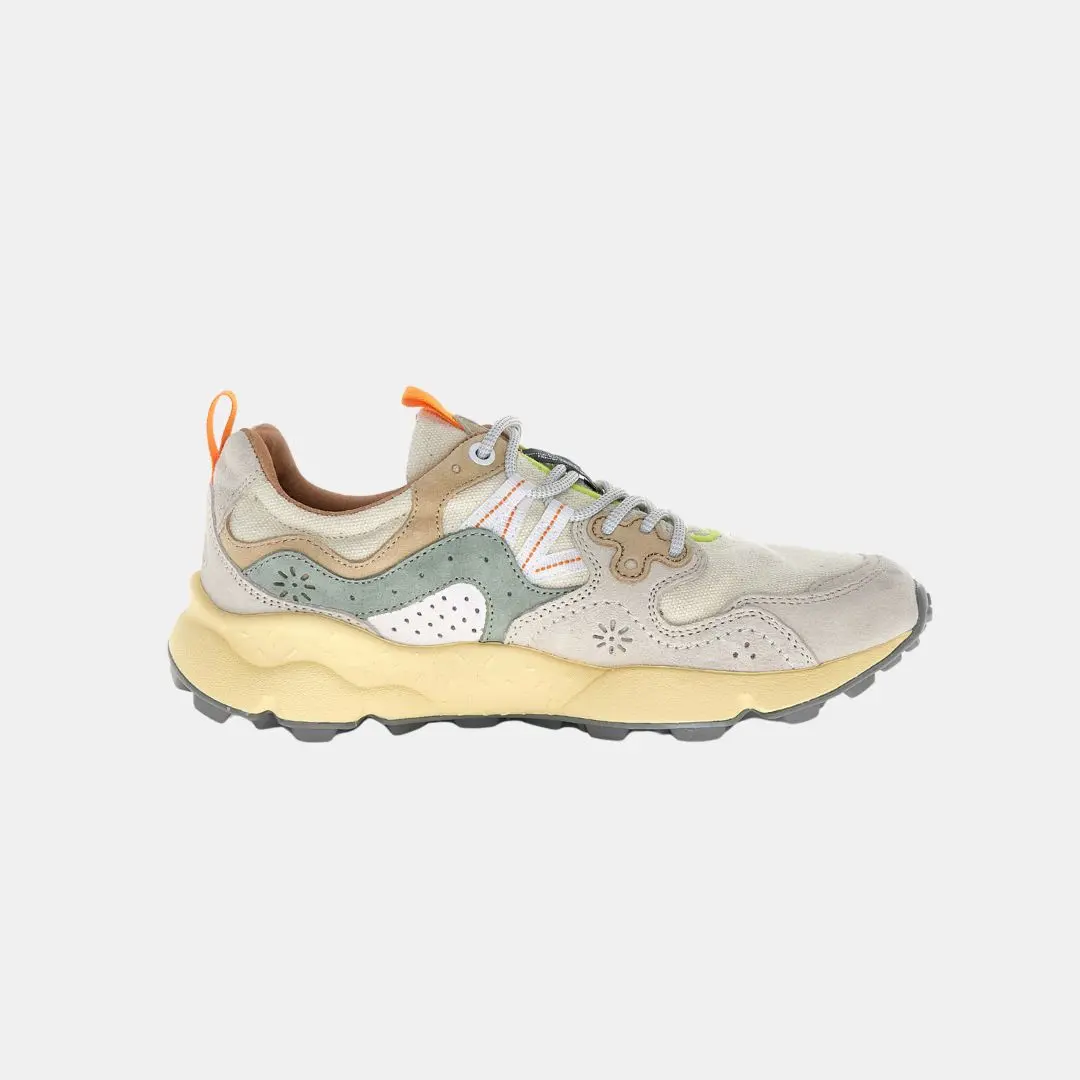 Flower Mountain Yamano 3 Uni Suede-Canvas Off White-Sage