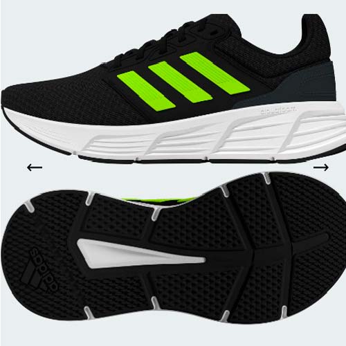 ADIDAS GALAXY 6 M NEGRO AMARILLO PISTACHO