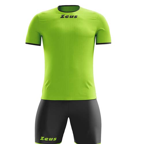 Conjunto Futbol Zeus Sticker Verde Fluor - Imagen 2