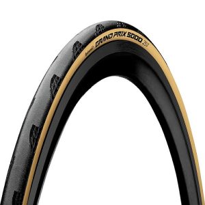  CUBIERTA CONTINENTAL GRAND PRIX 5000 700x25C PLEGABLE CREMA 