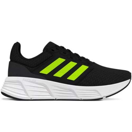 ADIDAS GALAXY 6 M NEGRO AMARILLO PISTACHO - Imagen 3