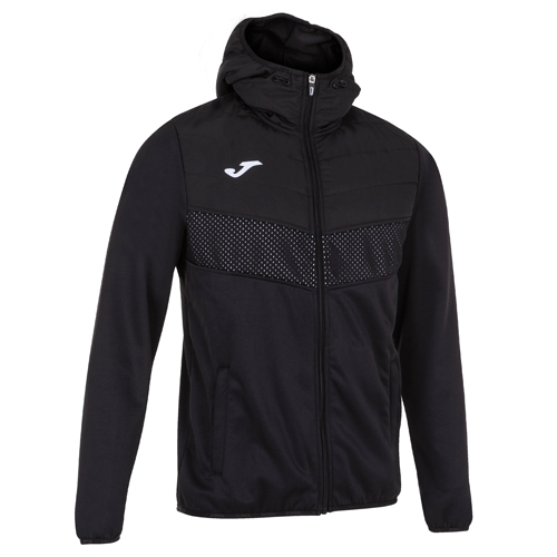 CHAQUETA CON CAPUCHA BERNA II NEGRA CON PUÑOS - Imagen 2