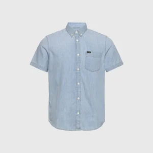 Lee Short Sleeve Button Down Shirt Blue Sky